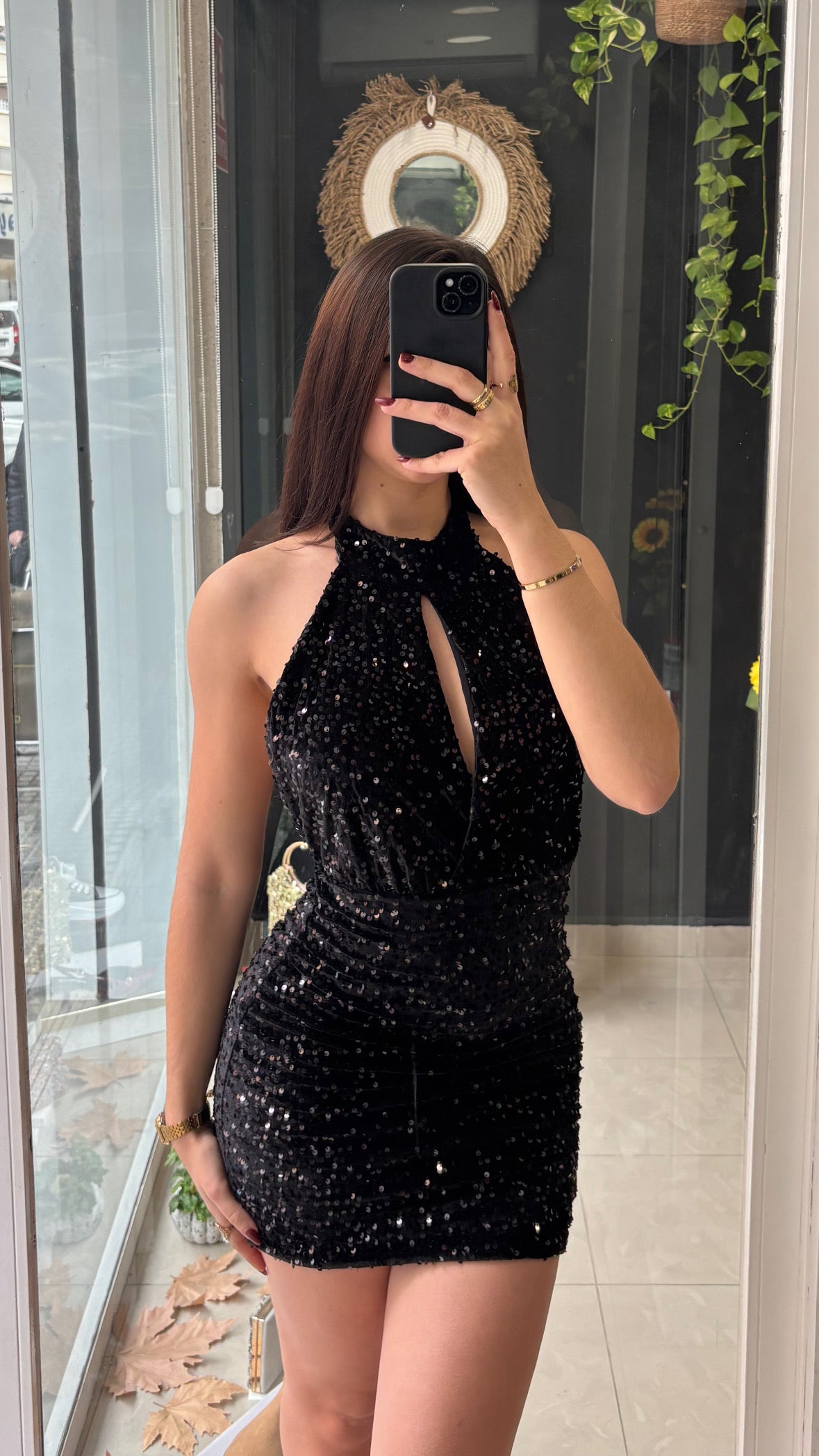 Vestido Lentejuelas Terciopelo