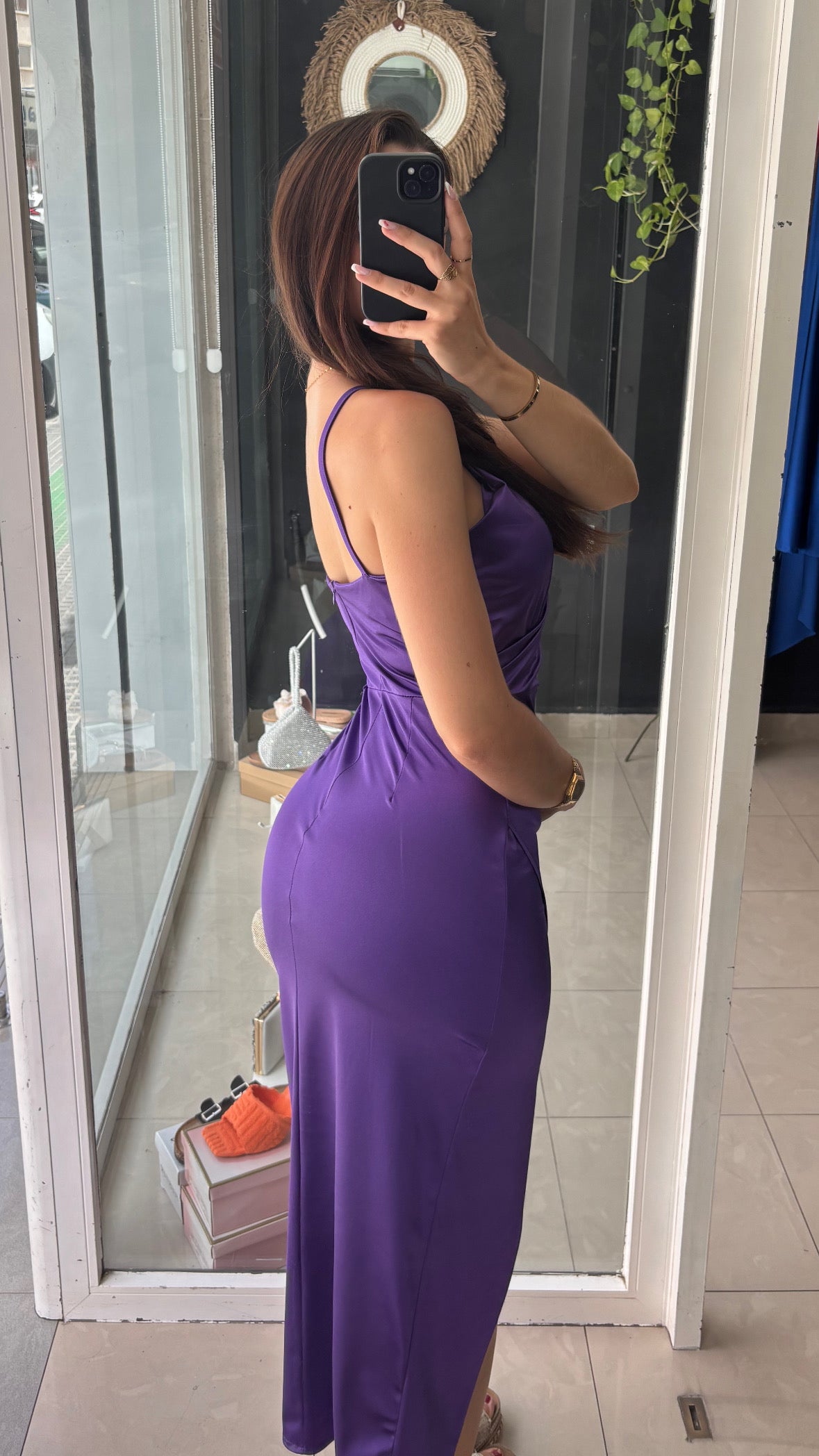 Vestido Midi Satinado