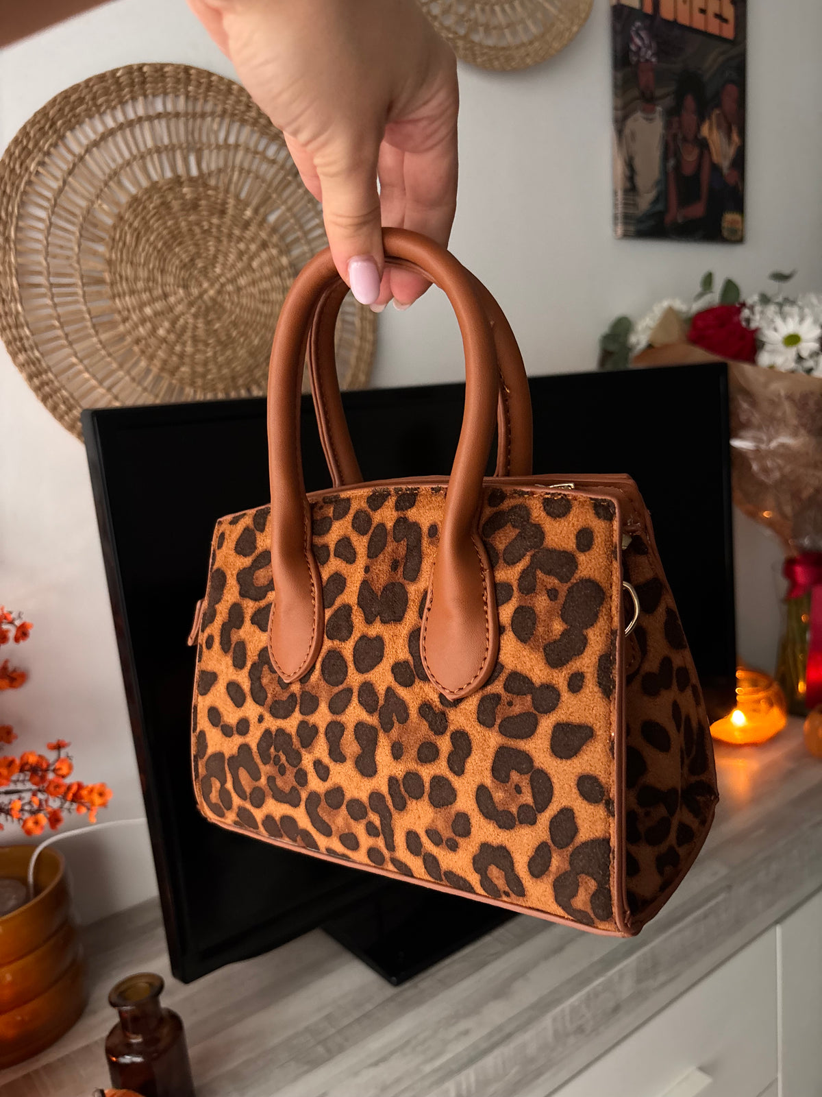 Bolso Leopardo Camel