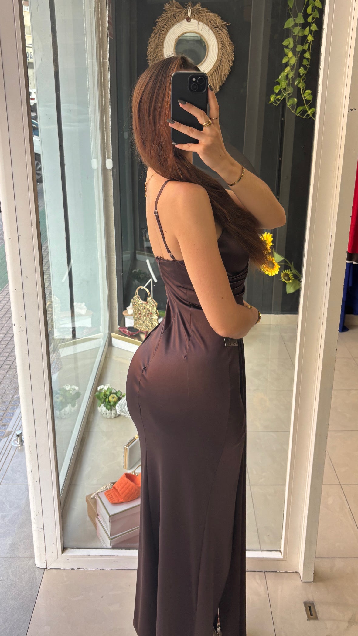 Vestido Toga Satinado
