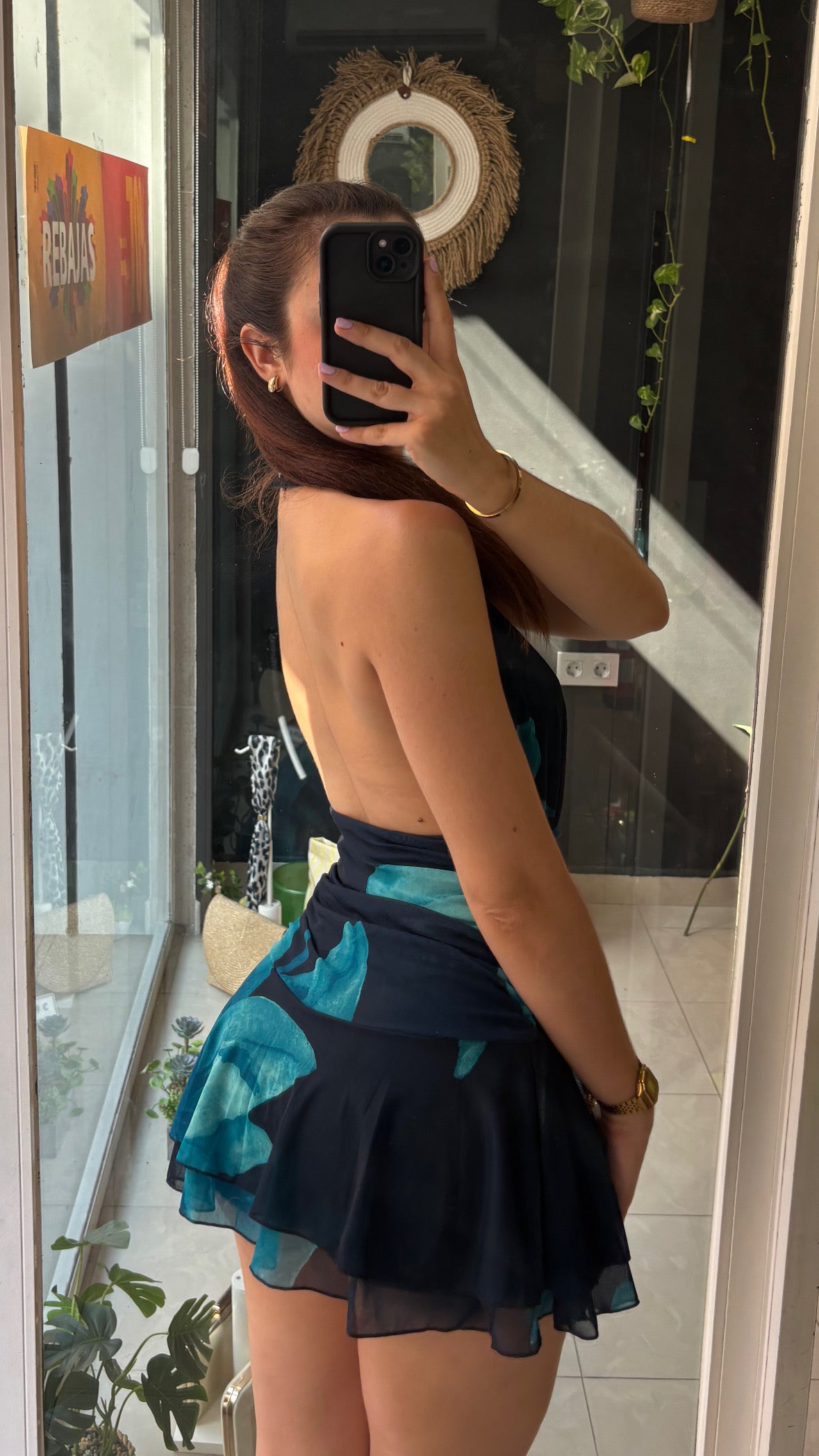 Vestido Gasa Estampado Flores