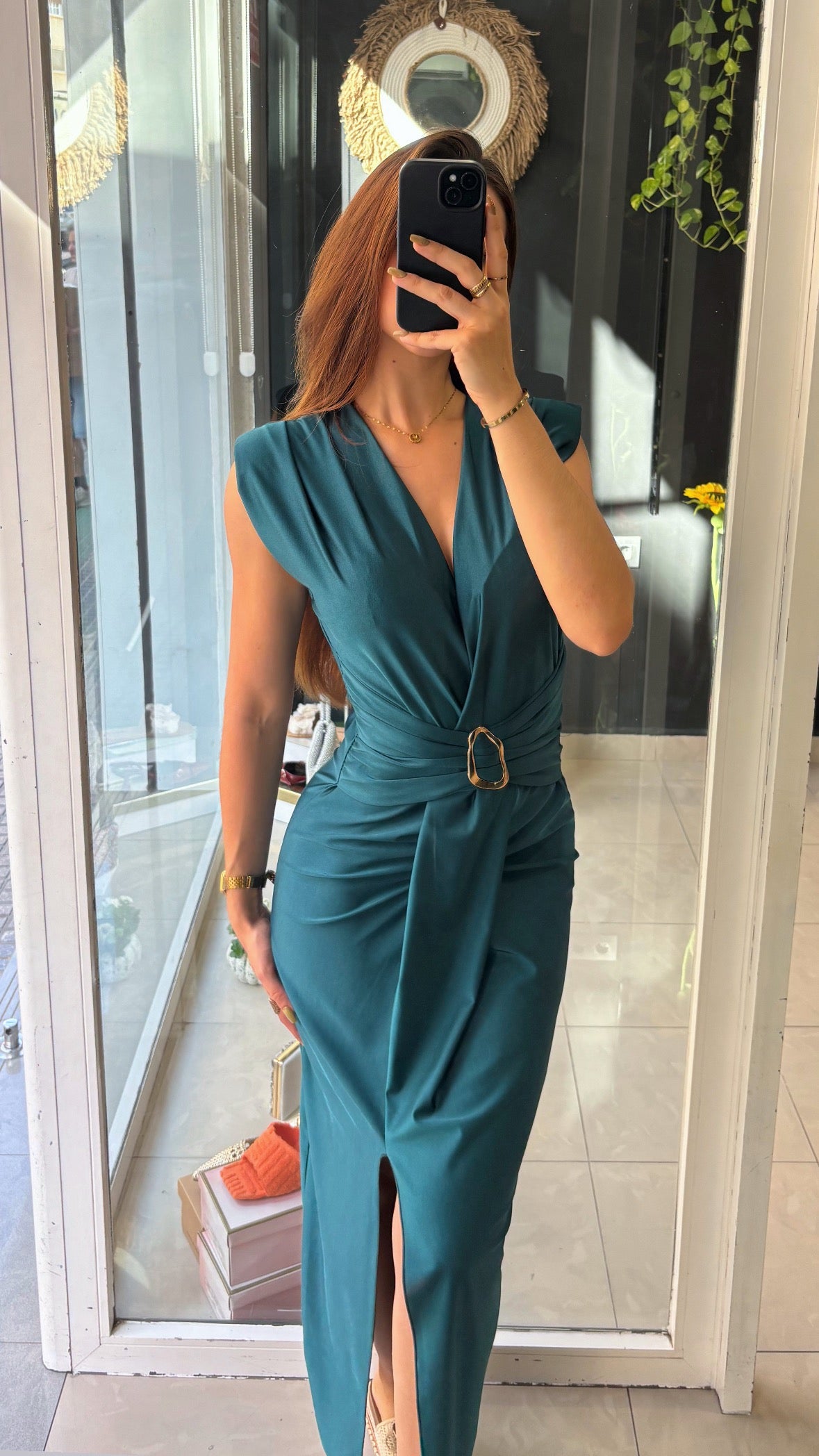 Vestido Midi Hebilla