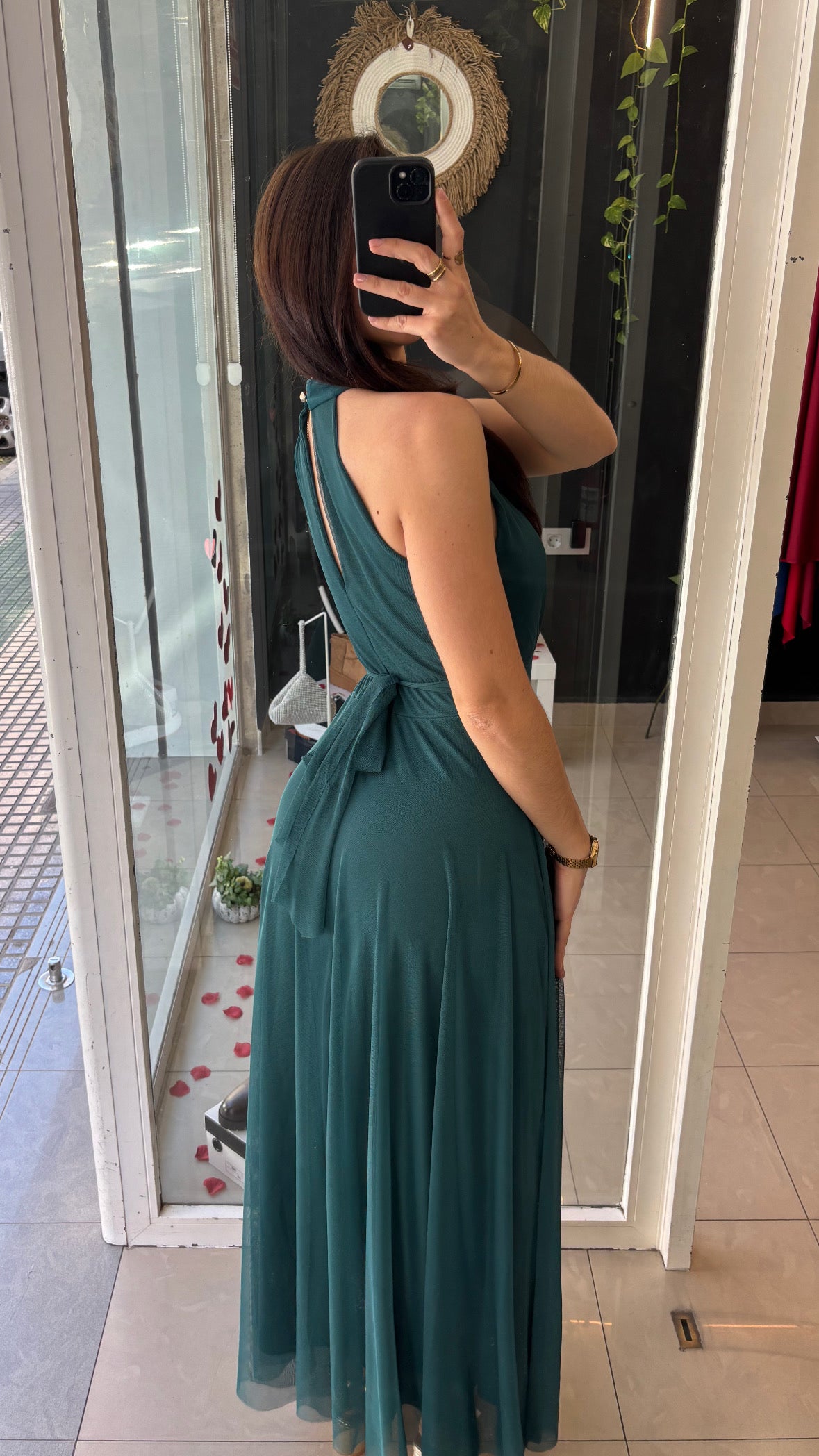 Vestido Vuelo Gasa Halter