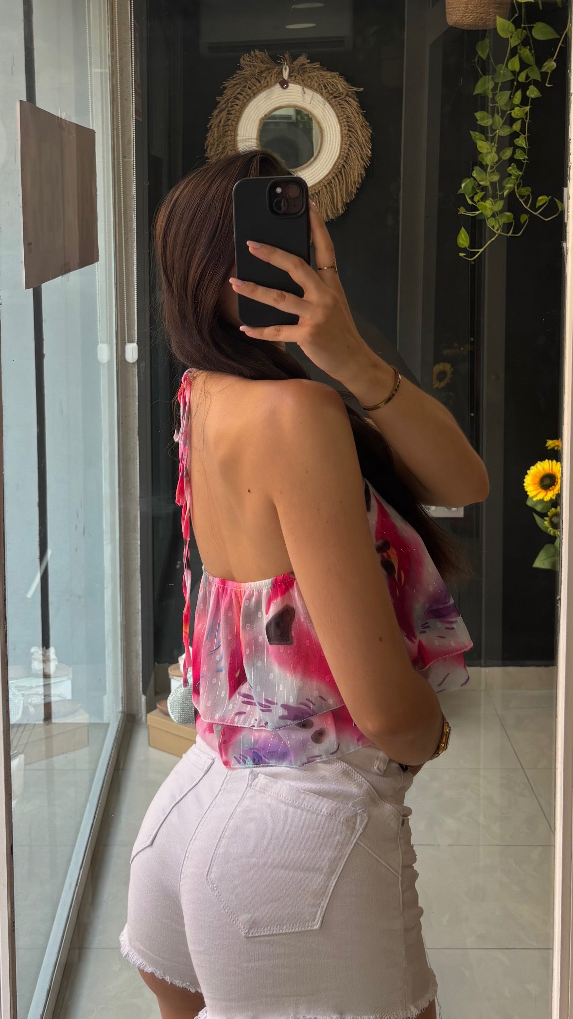 Top Gasa Estampado