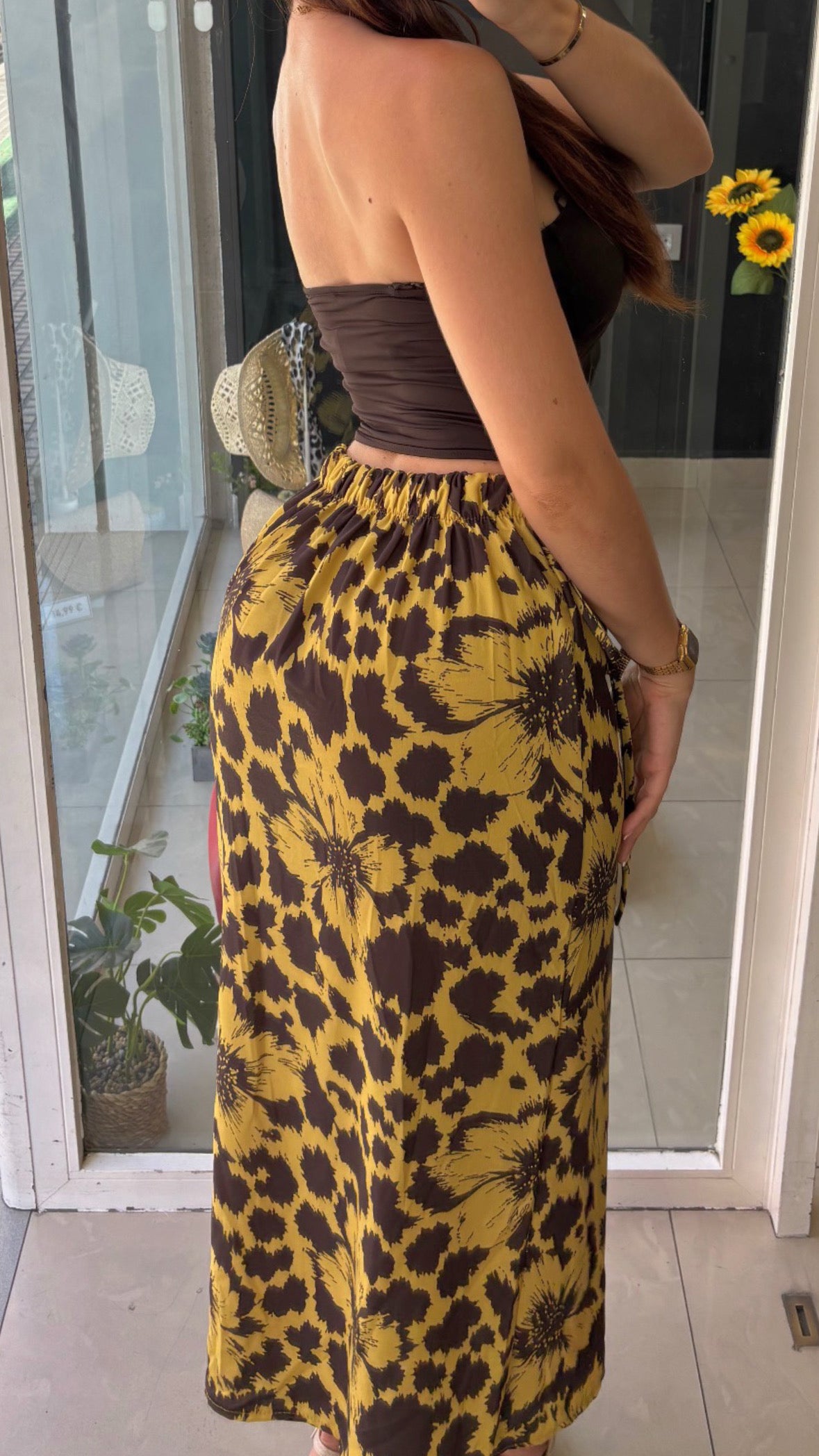 Falda Midi Estampada