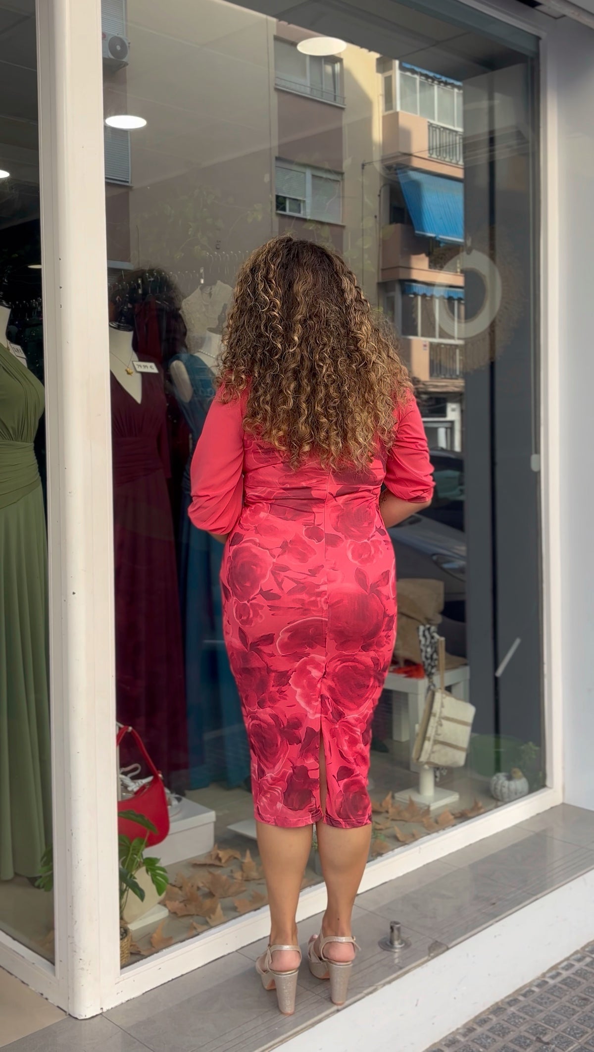 Vestido Corto Estampado Floral
