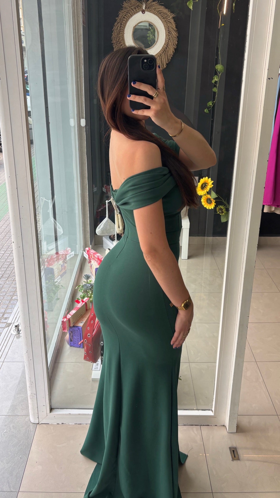 Vestido Palabra Honor Punto