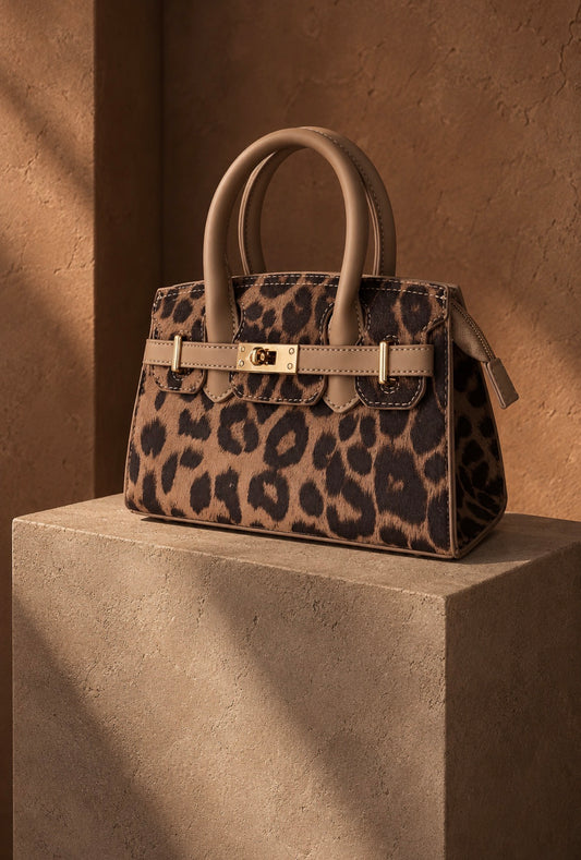 Bolso Leopardo Beige