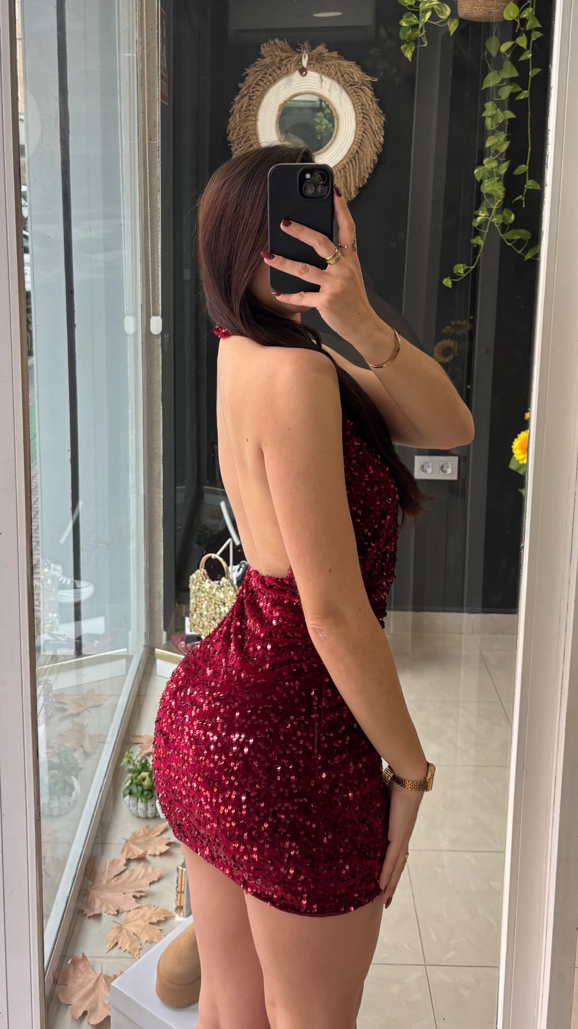 Vestido Lentejuelas Terciopelo