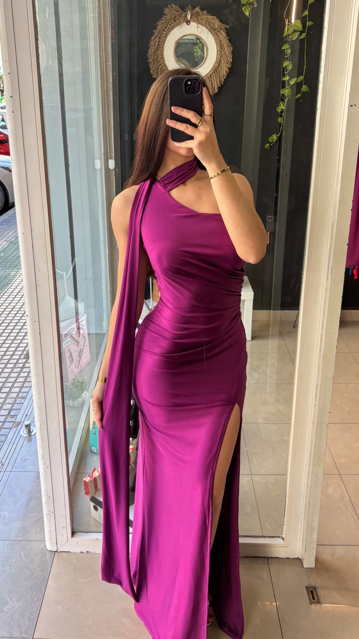 Vestido Asimétrico Capa