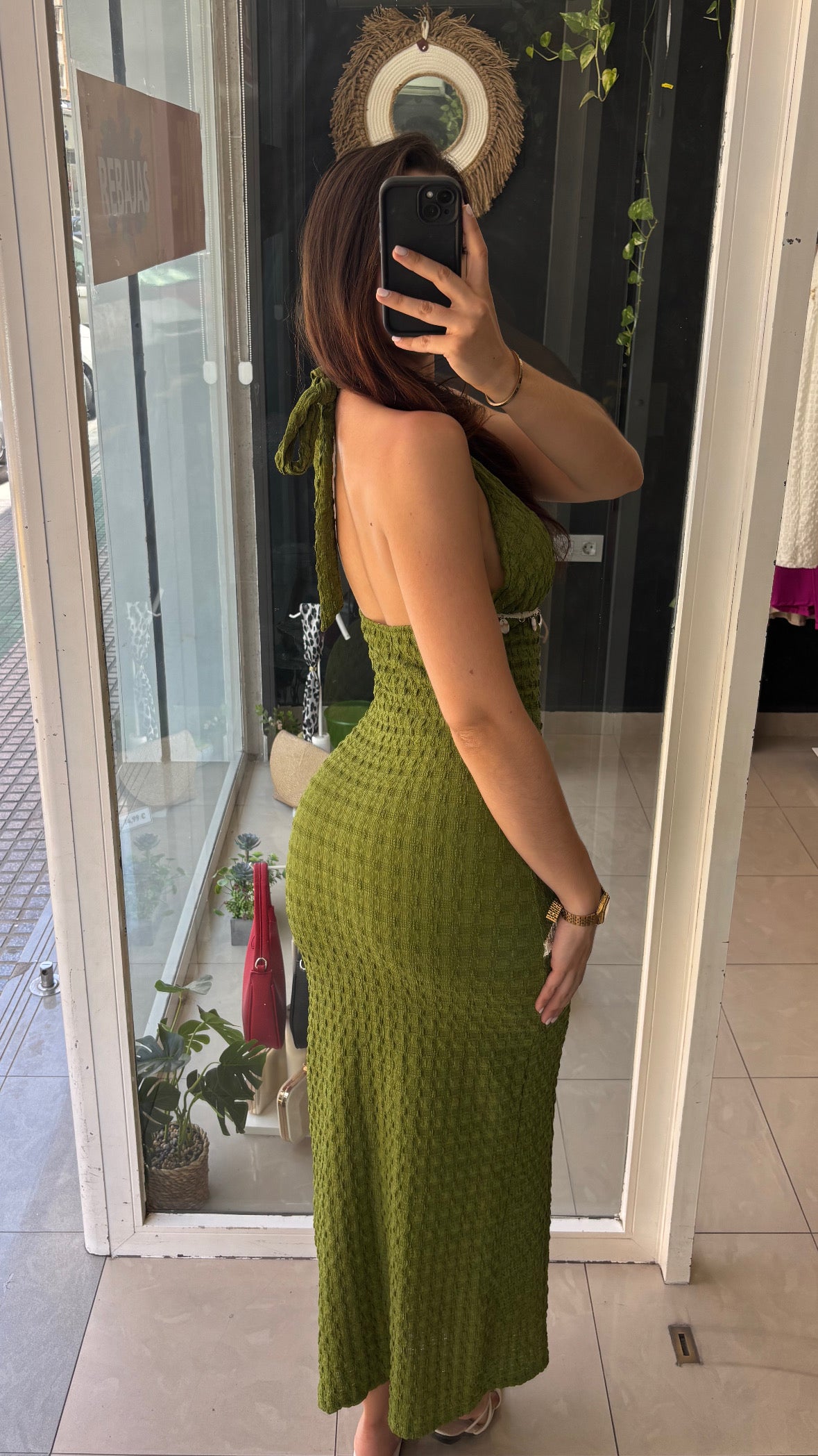 Vestido Moneditas Textura