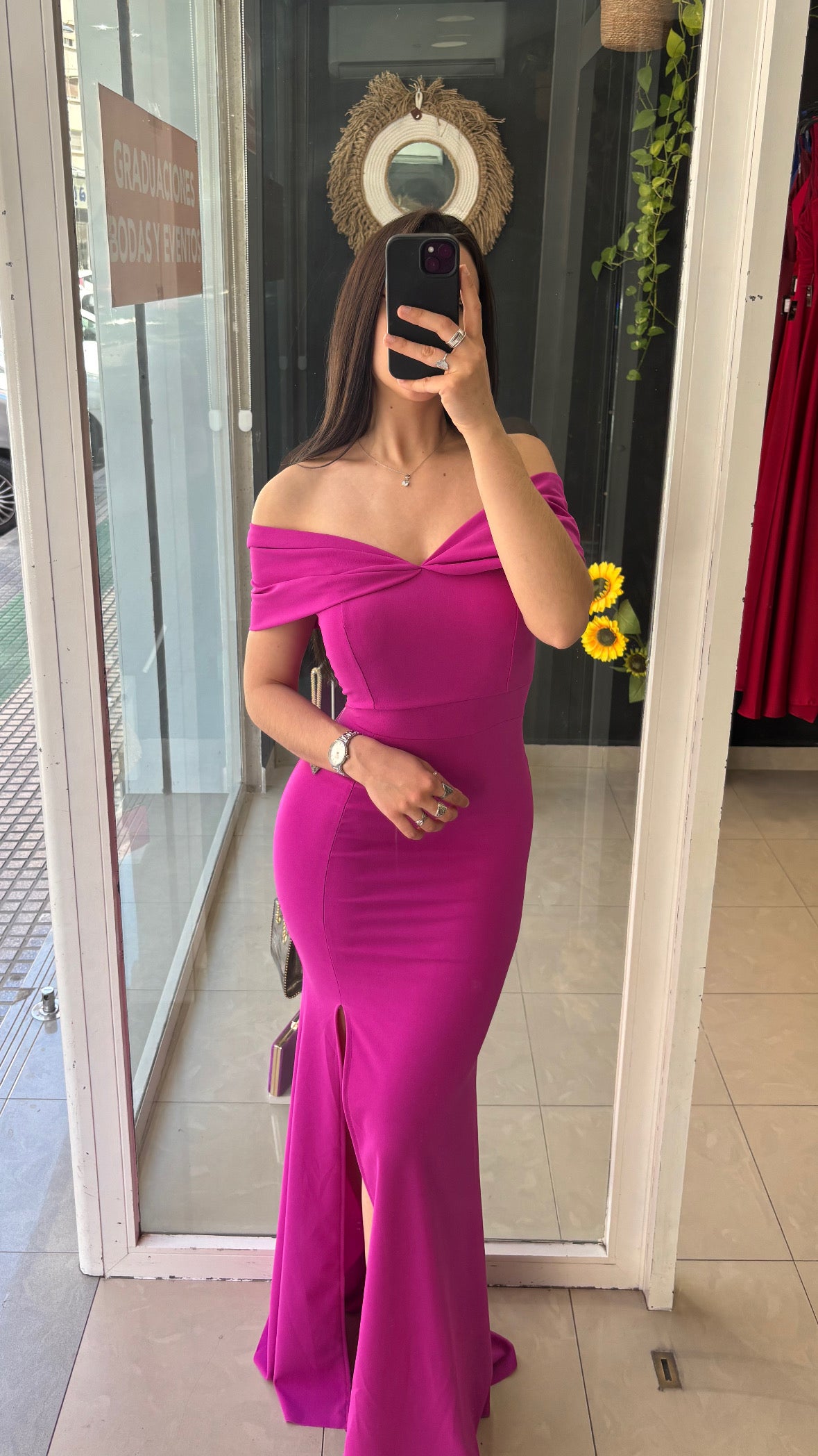 Vestido Palabra Honor Punto