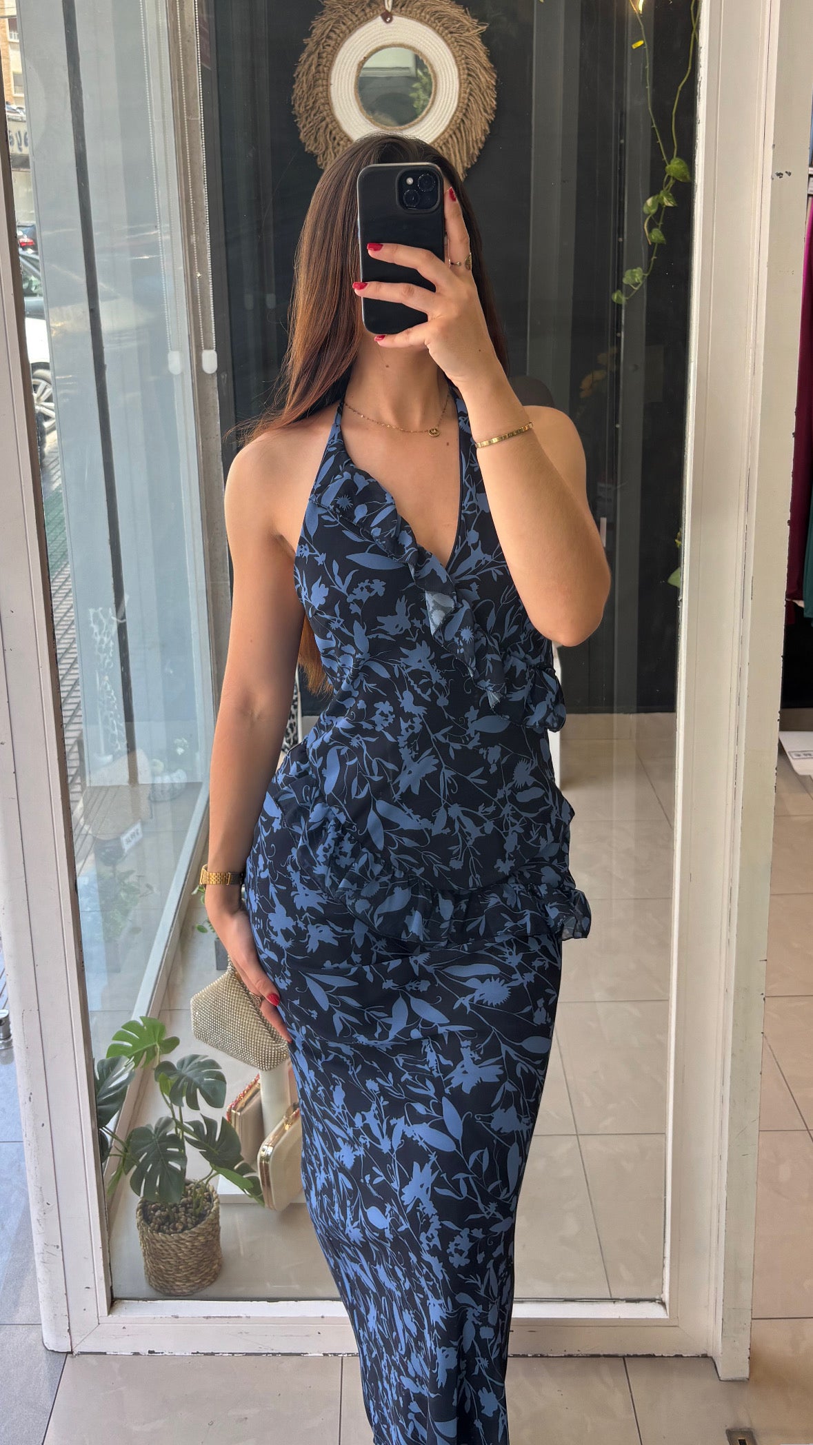 Vestido Estampado Volantitos