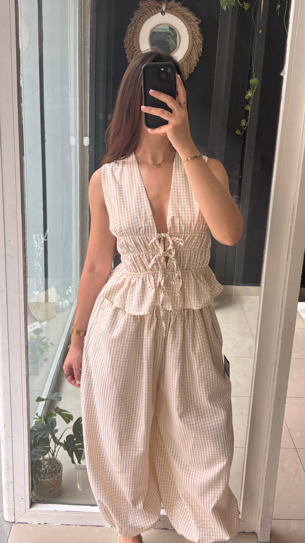 Conjunto Cuadritos Vichy