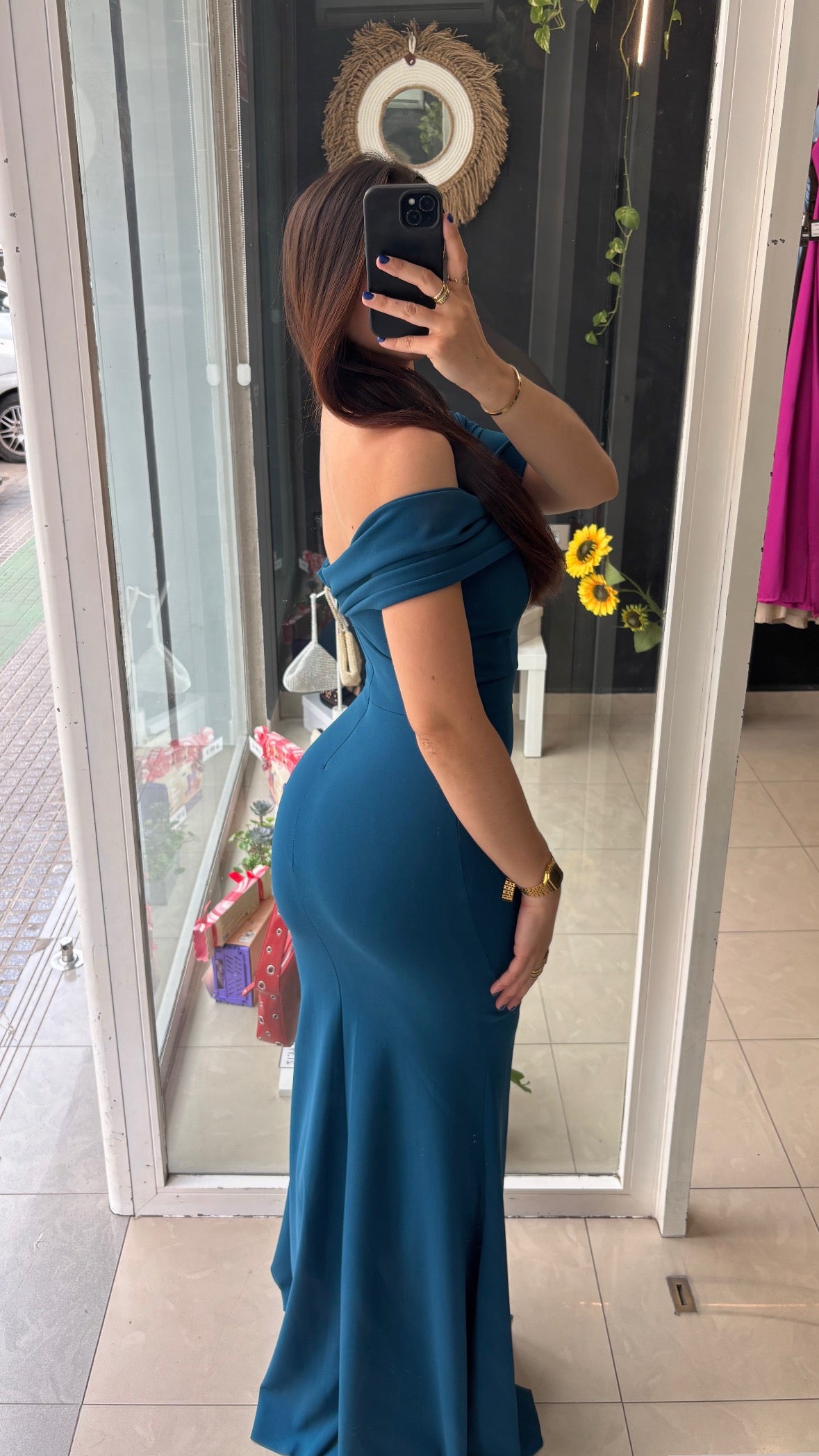 Vestido Palabra Honor Punto