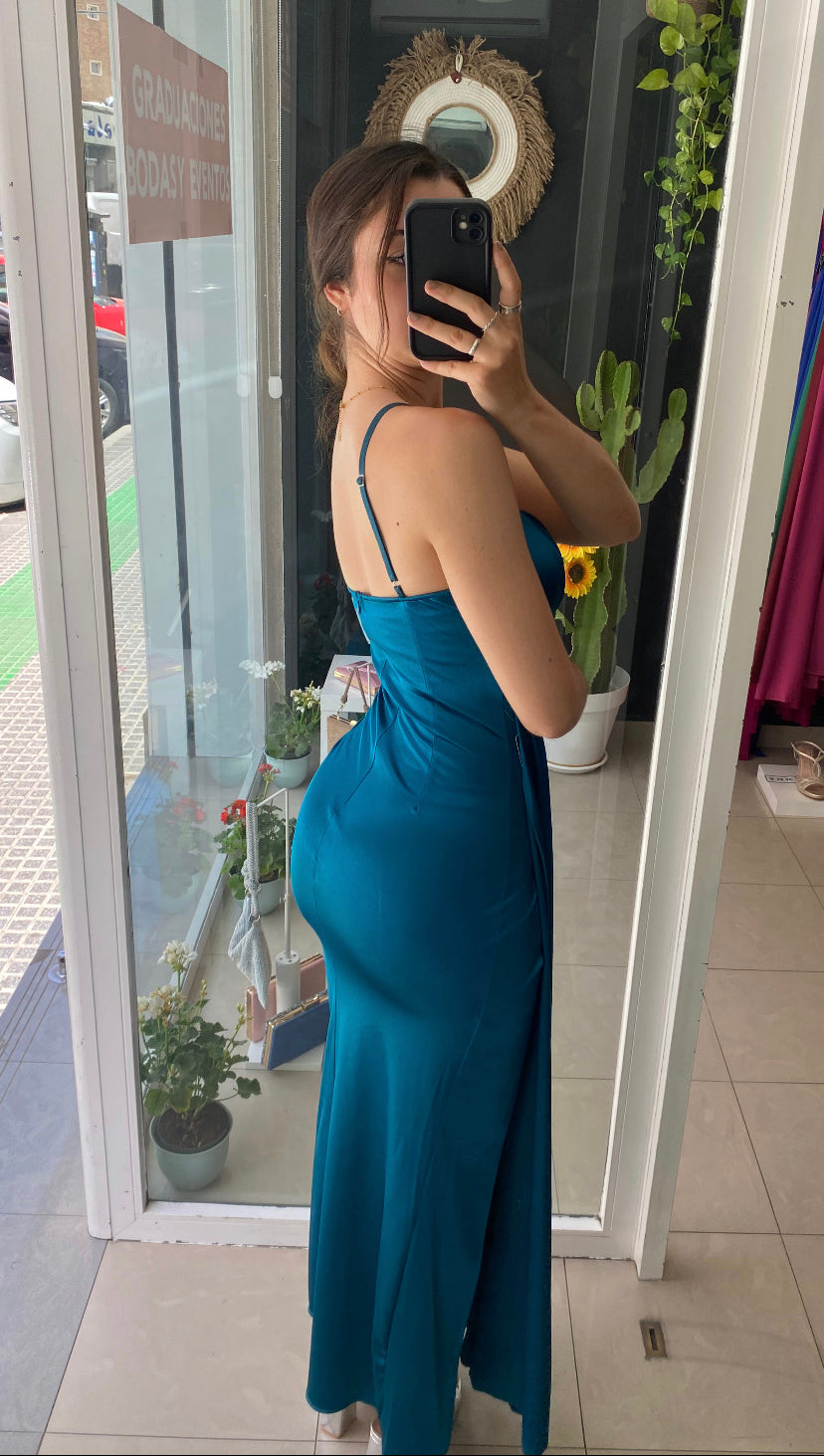 Vestido Toga Satinado