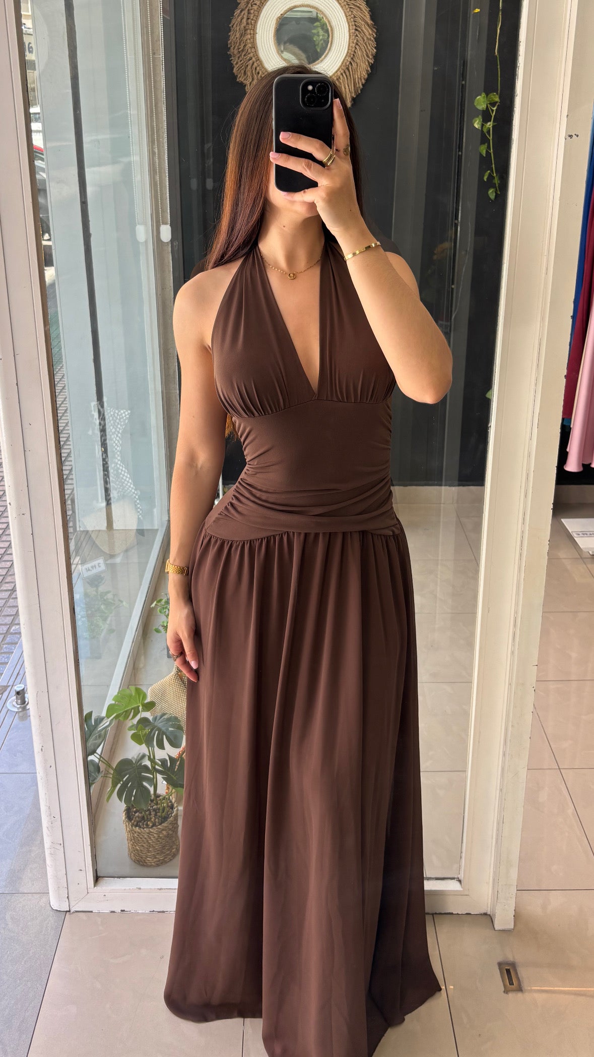Vestido Halter Vuelo