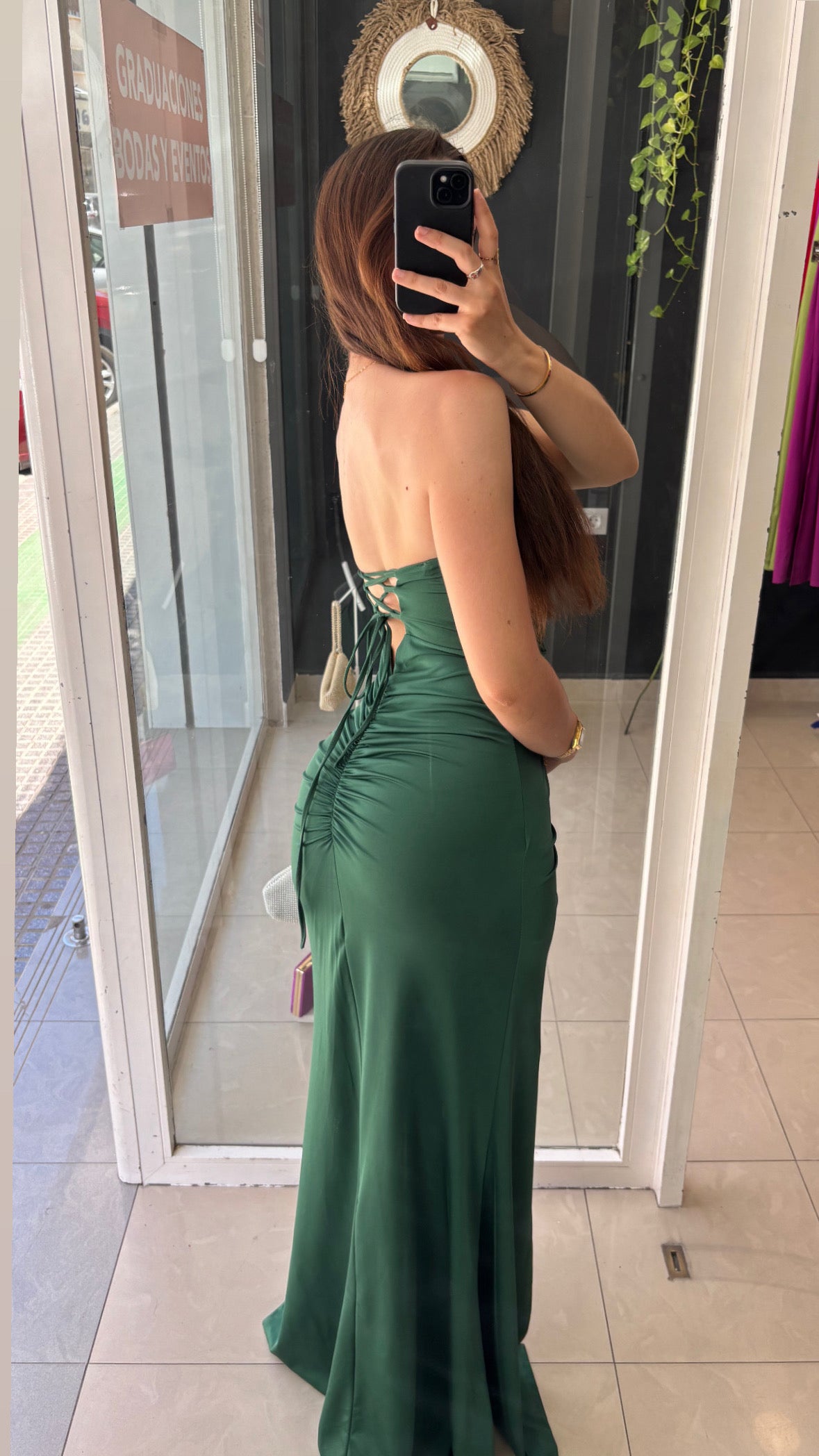 Vestido Honor Espalda Cruzada