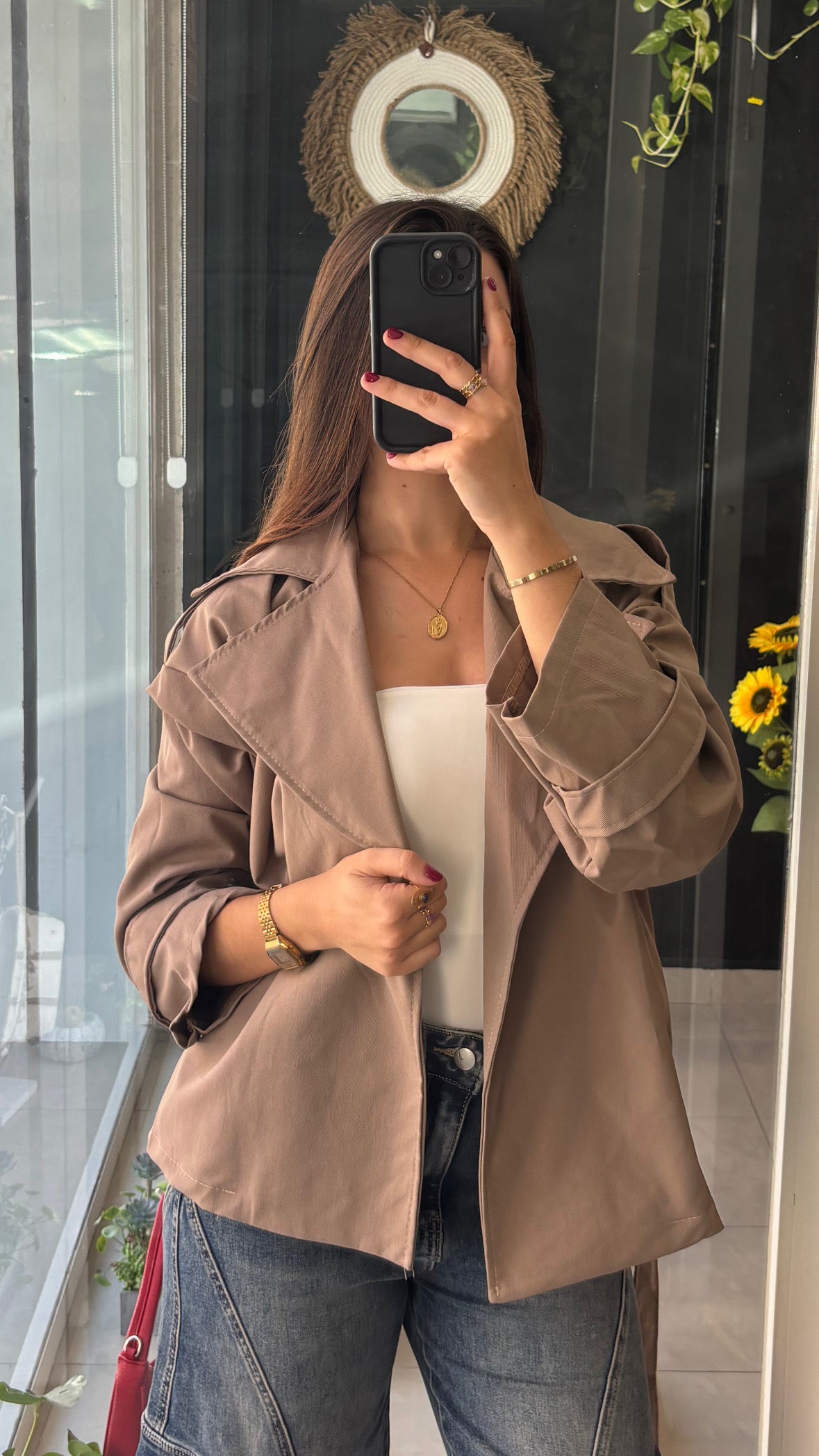 Gabardina Corta