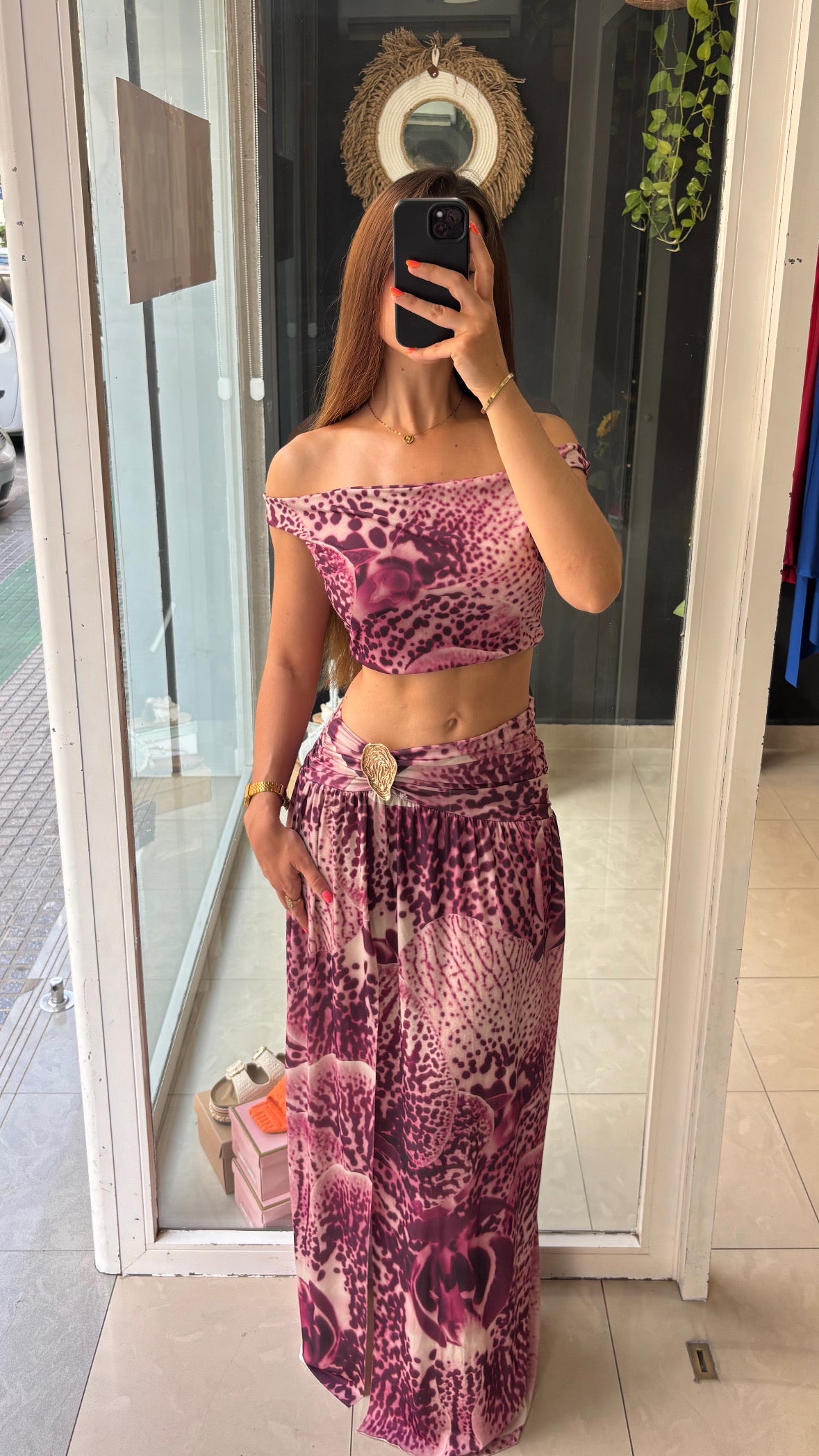 Conjunto Estampado Hebilla