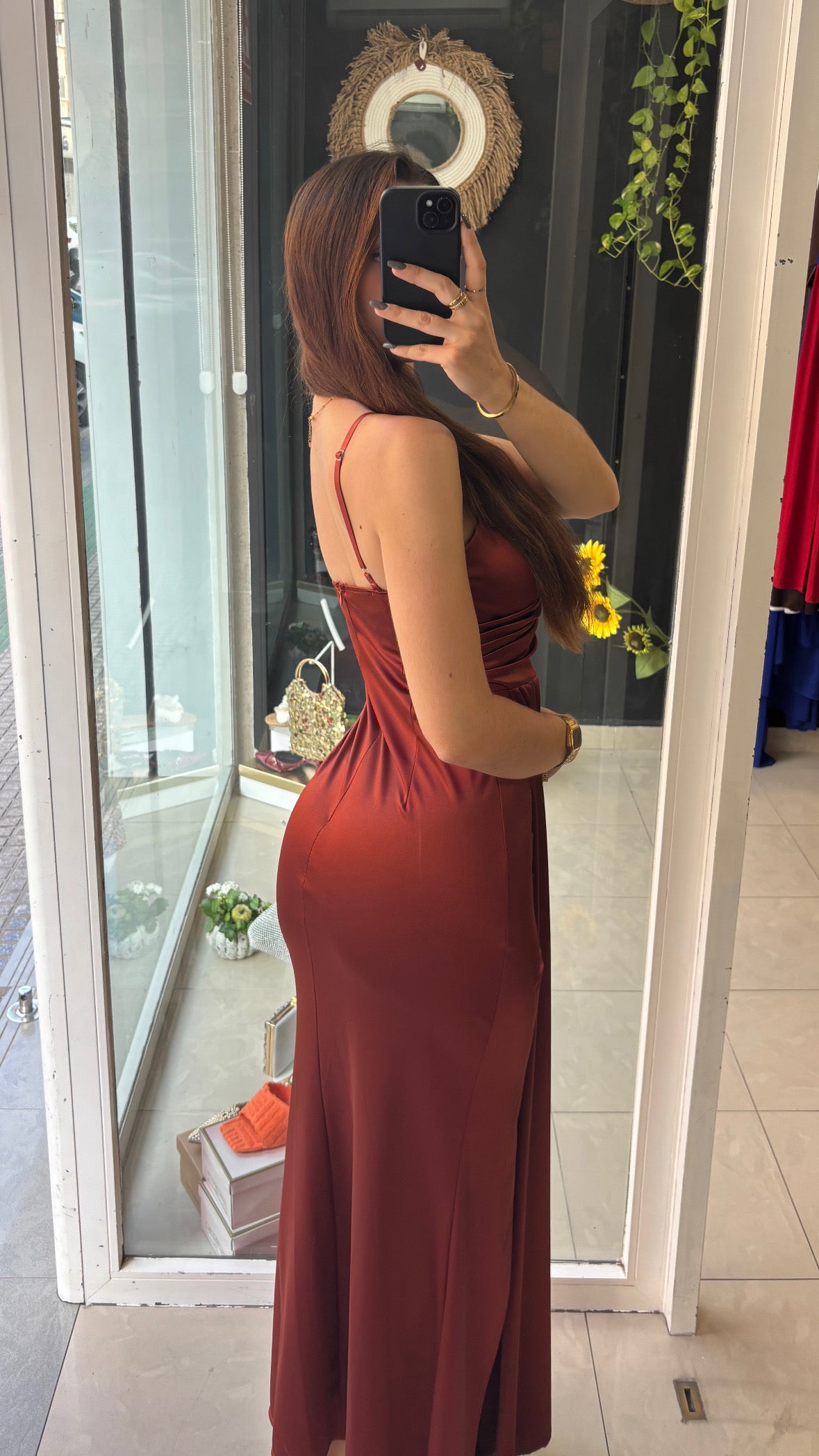Vestido Toga Satinado